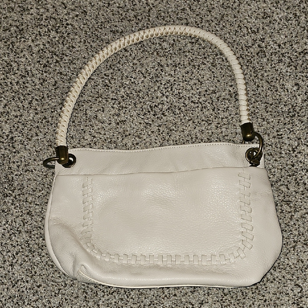 The Sak Creamy White Elegant White Boho Leather Handbag